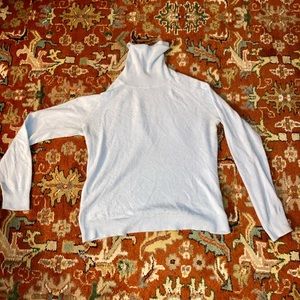 Cute lights blue elegant turtle neck